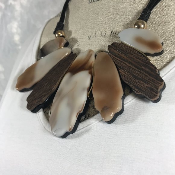 Chunky Brown tone Statement piece Bold & Beautiful - Picture 3 of 6